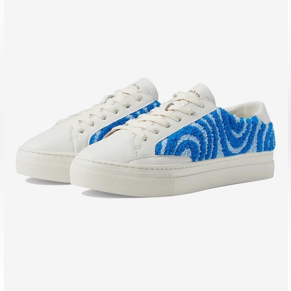 NWOB Soludos Leather Ibiza Platform Psychedelic Spiral